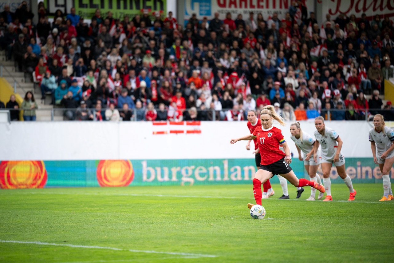 puntigam elfmetertor oesterreich island frauen 31 05 2024 paul gruber oefb biereder