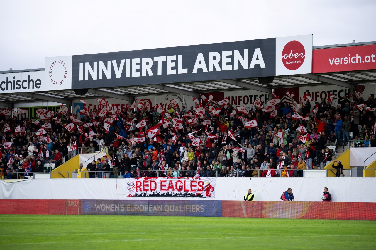 innviertel arena bei oefb frauen gegen island 31 05 2024 paul gruber oefb biereder