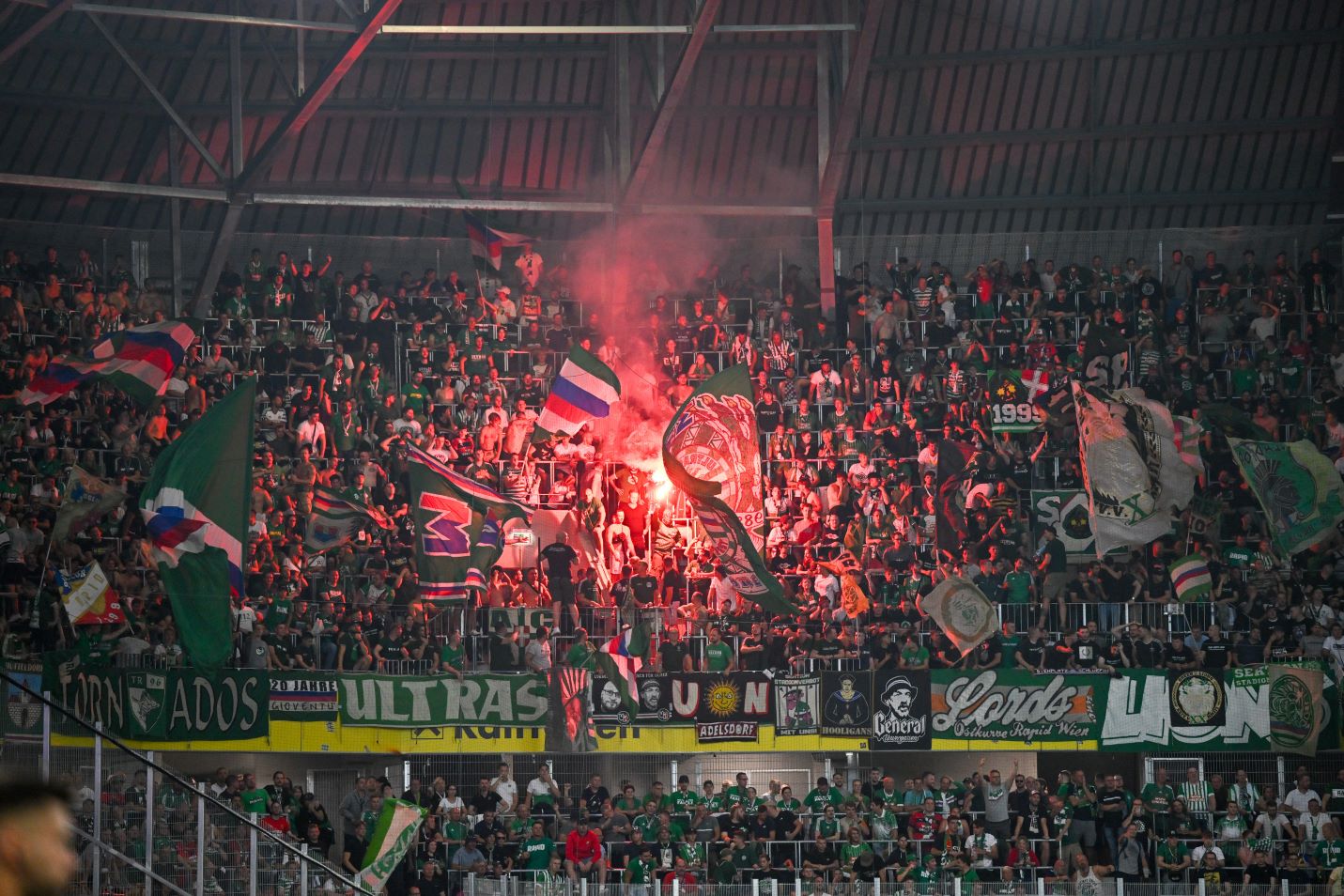 fans sk rapid spiel beim lask 28 07 23 harry dostal