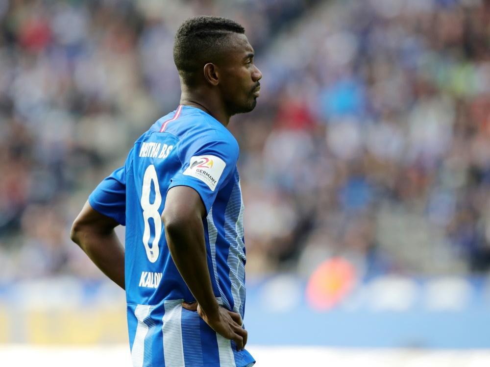 Berlins Stürmer Salomon Kalou steht vor einem Wechsel