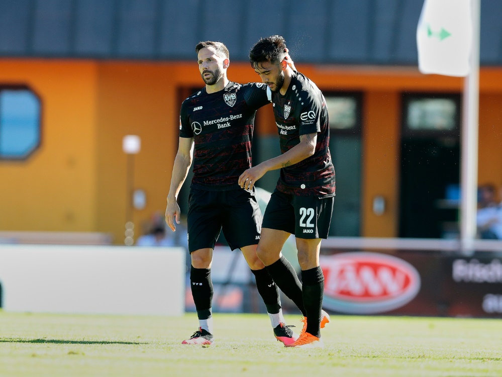 Nicolas Gonzalez (r.) traf per Strafstoß zum 1:0