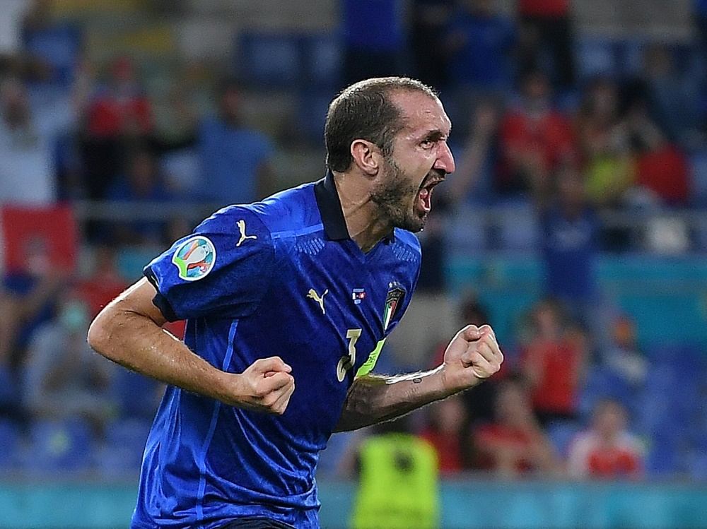 Italy's defender Italien bangt um Abwehrspieler Giorgio Chiellini