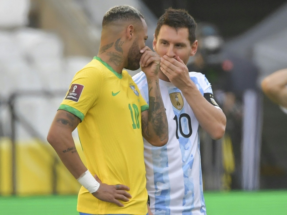 Partie zwischen Brasilien und Argentinien abgebrochen (Foto: SID)