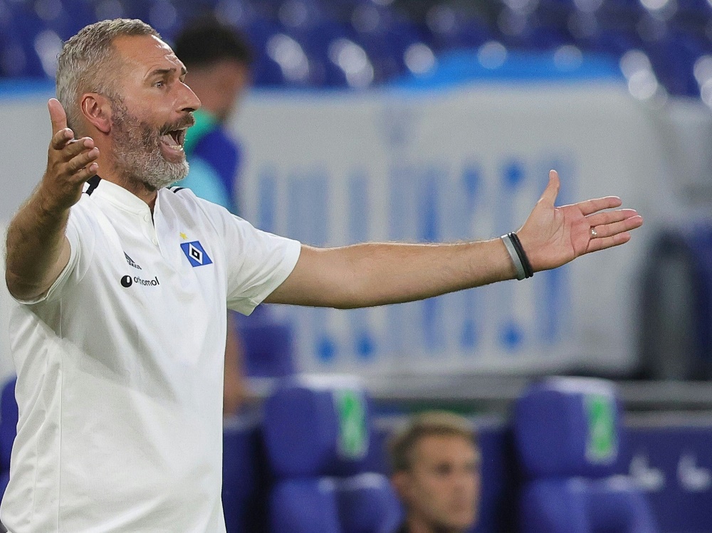 Glücklicher Punktgewinn für den HSV und Trainer Walter (Foto: SID)