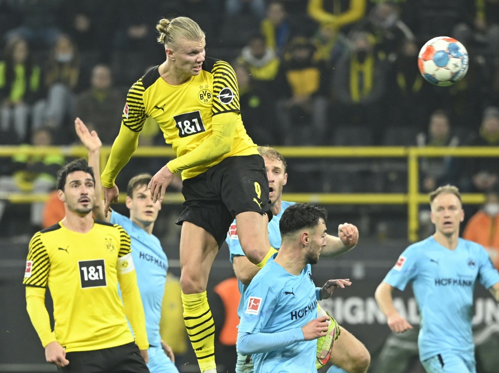 Haaland schießt Dortmund zum Sieg (Foto: SID)