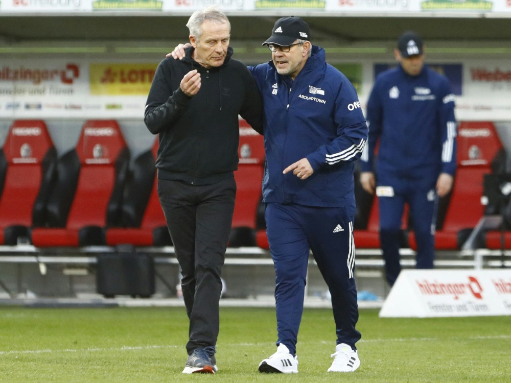 Fischer (r.) stellt Unterschiede zu Streich dar (Foto: SID)