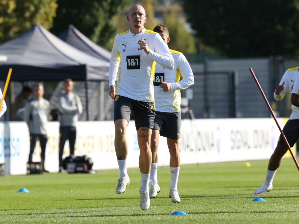 Dortmunds Marius Wolf im Mannschaftstraining (Foto: SID)