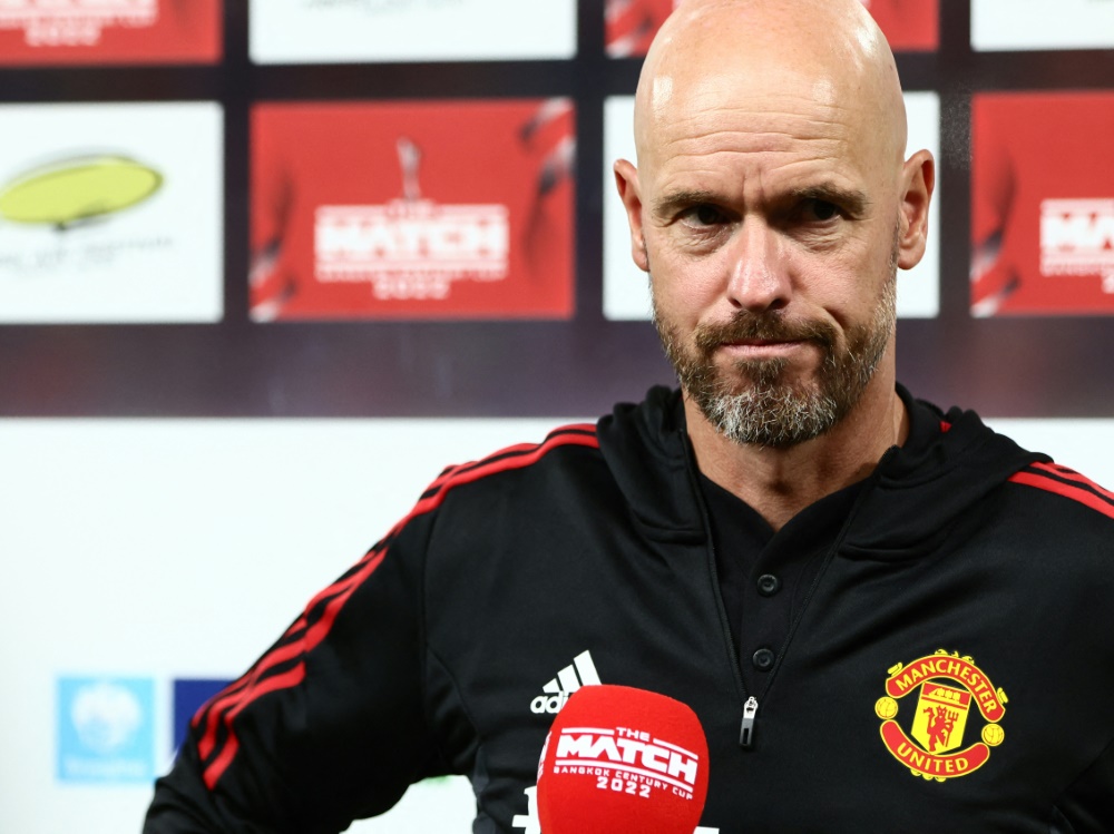 Ten Hag siegreich mit United gegen Klopps Liverpool (Foto: AFP/SID/JACK TAYLOR)