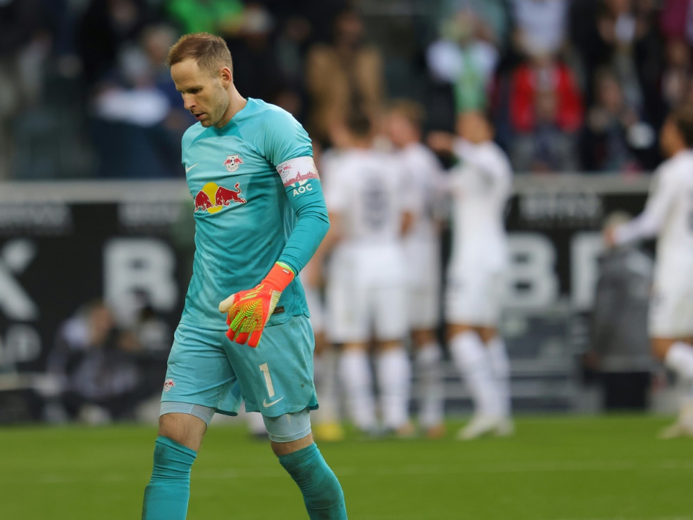 Torwart Gulacsi wird den Leipzigern vorerst fehlen (Foto: FIRO/FIRO/SID)