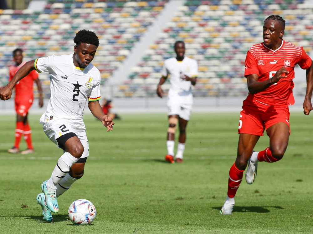 Die Schweiz muss sich gegen Ghana geschlagen geben (Foto: AFP/SID/RYAN LIM)