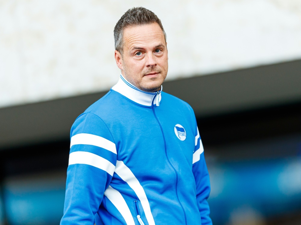 Seit elf Monaten ist Kay Bernstein bei der Hertha im Amt (Foto: FIRO/FIRO/SID)