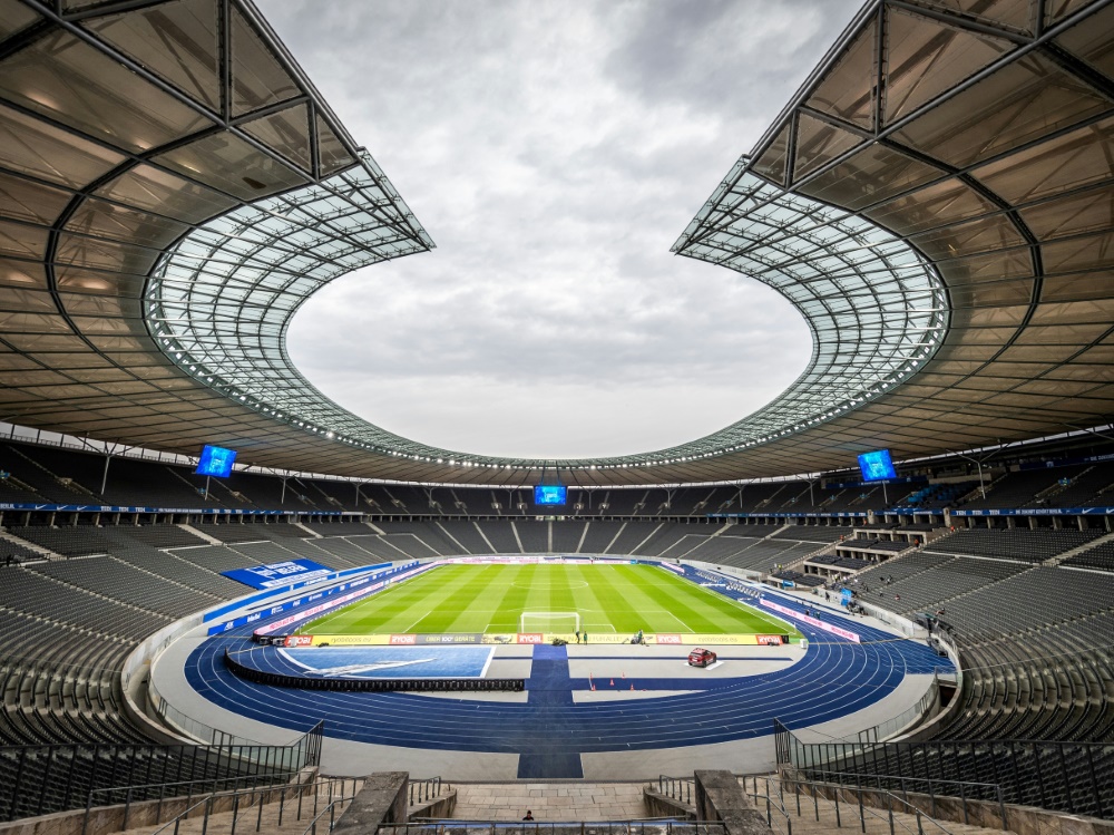 Union Berlin wird im Olympiastadion Gegner empfangen (Foto: FIRO/FIRO/SID)
