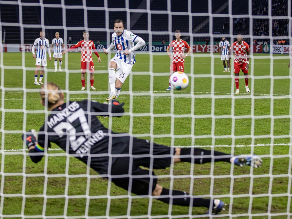 DFB-Pokal: Zweitligist Hertha gewinnt gegen Mainz (Foto: Imago/Gora/Imago/Gora/SID)