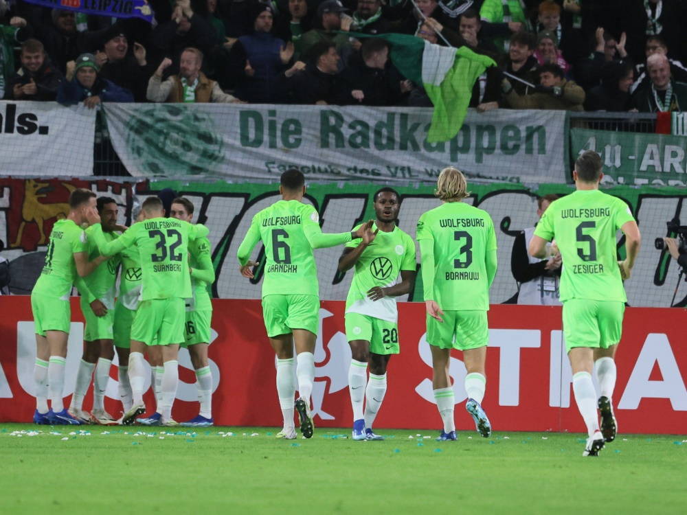 Kegelt den Titelverteidiger raus: VFL Wolfsburg (Foto: IMAGO/Petzsche/IMAGO/Petzsche/SID/IMAGO/Roger Petzsche)