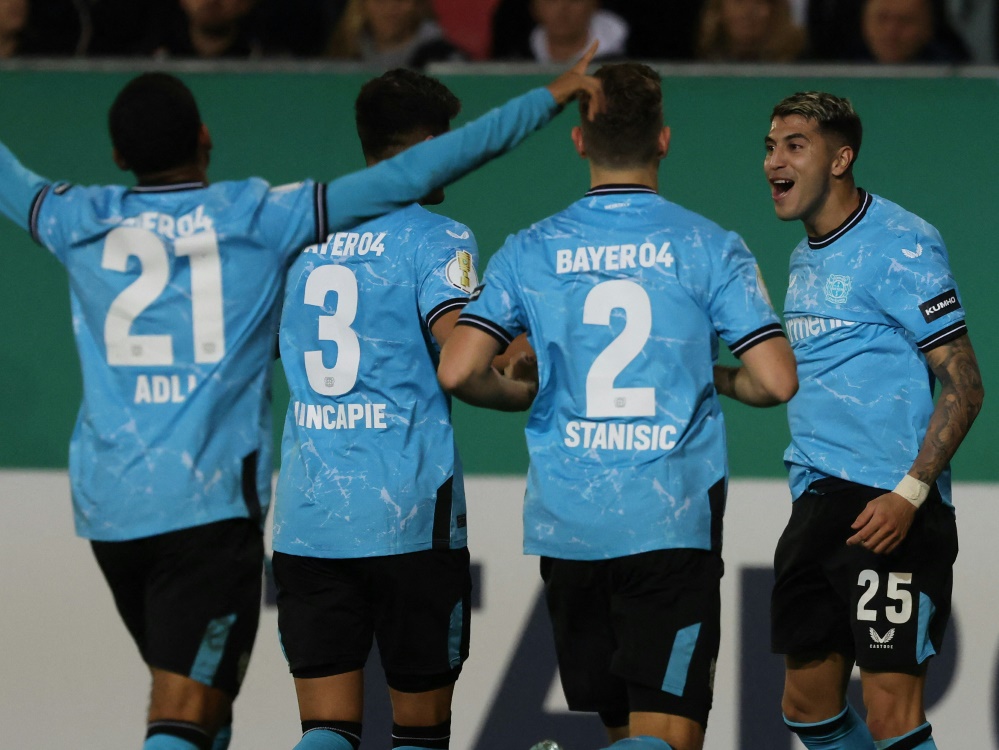 Kraftakt gegen Sandhausen: Bayer steht im Achtelfinale (Foto: AFP/SID/DANIEL ROLAND)