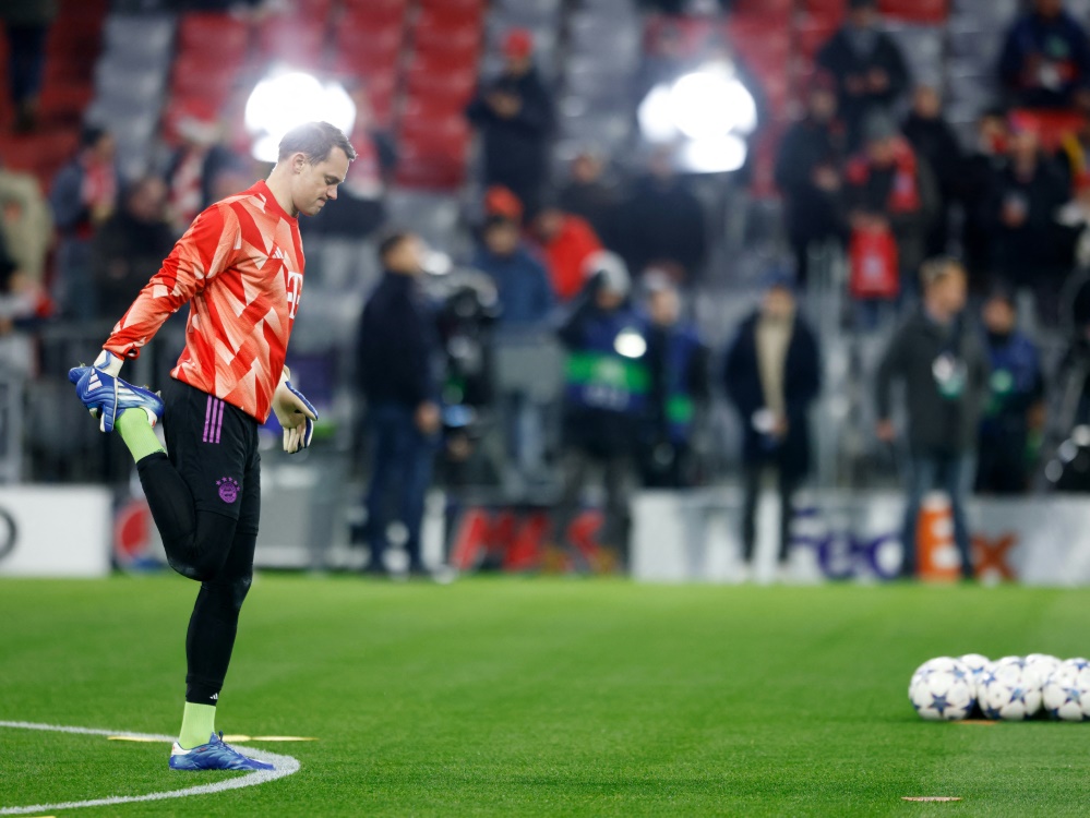 Neuer vor dem Champions-League-Spiel gegen Kopenhagen (Foto: AFP/SID/MICHAELA REHLE)