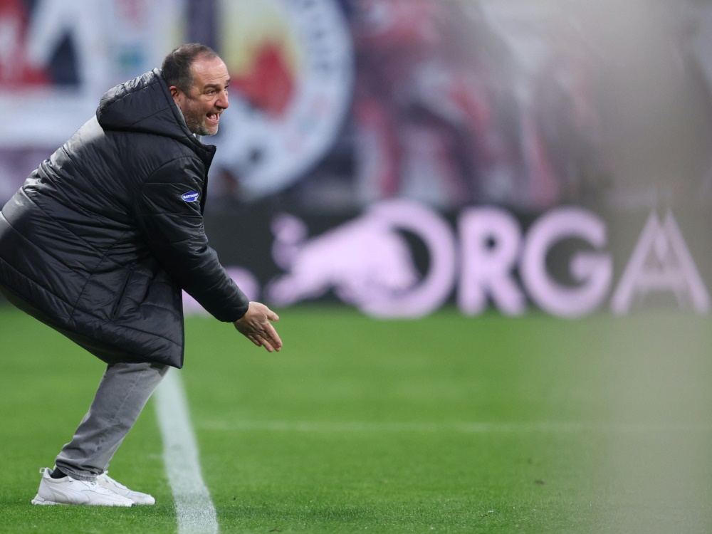 Heidenheims Trainer Frank Schmidt (Foto: AFP/SID/RONNY HARTMANN)