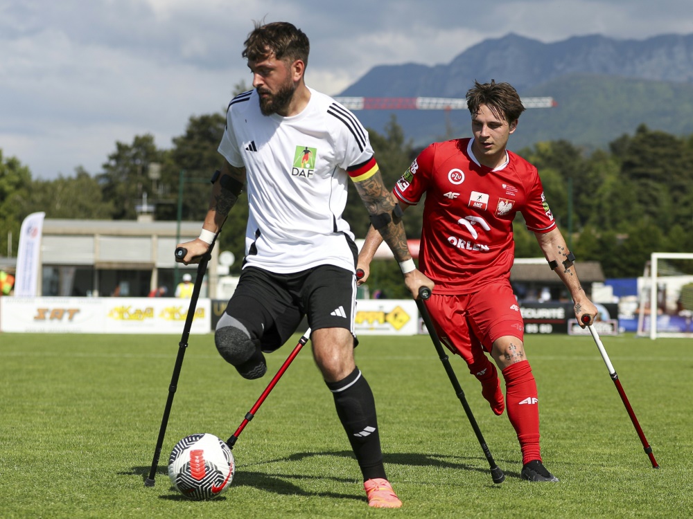 Das deutsche Team erreicht das EM-Viertelfinale (Foto: DAFL /DAFL/SID/European Amputee Football Federa)