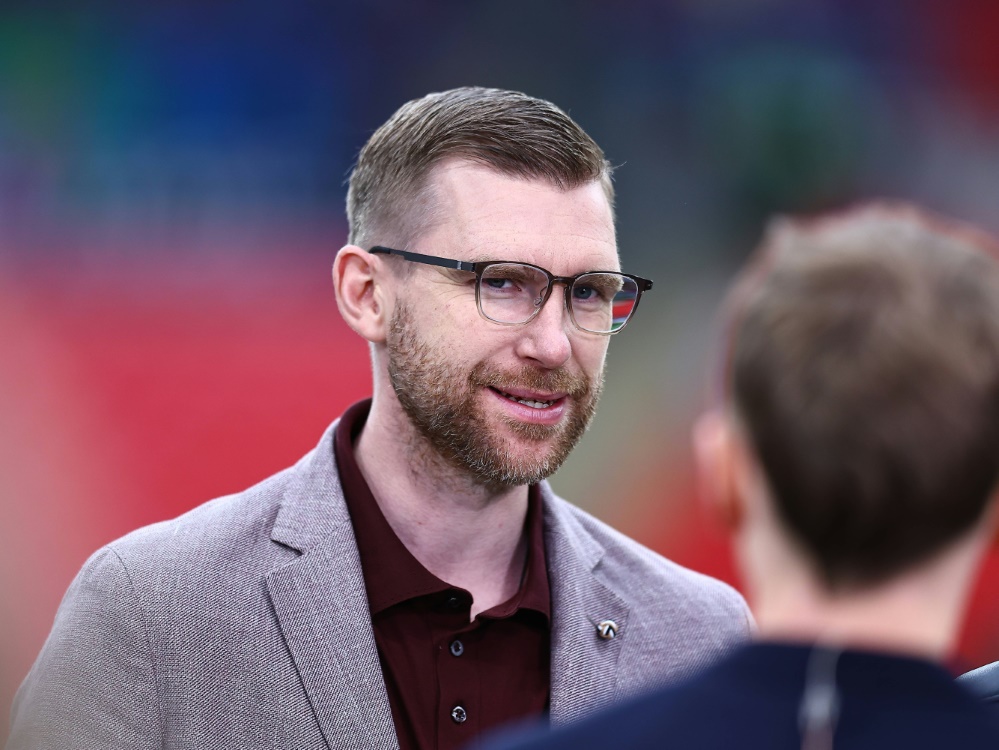 Mertesacker beim Champions-League-Finale in London (Foto: IMAGO/IMAGO/SID/IMAGO/GEPA pictures/ Michael Zemanek)