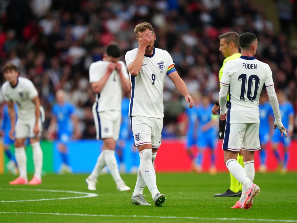 Das Team um Harry Kane steht in der Kritik (Foto: IMAGO/PA Images/IMAGO/PA Images/SID/IMAGO/Mike Egerton)