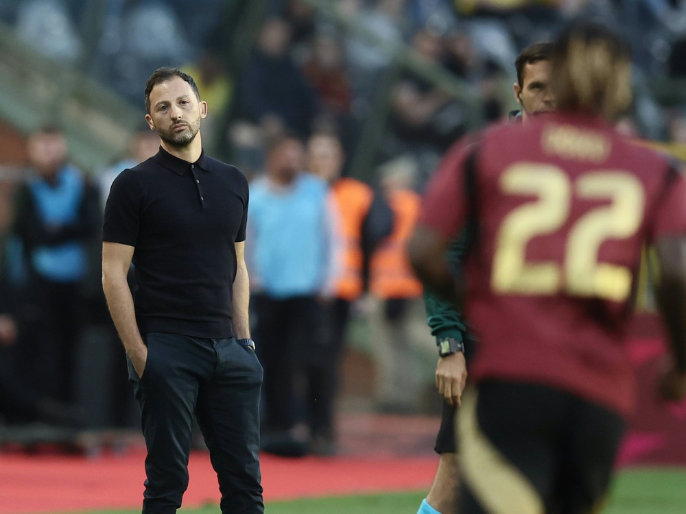 Belgiens Nationaltrainer Domenico Tedesco (Foto: IMAGO/Belga/IMAGO/Belga/SID/IMAGO/BRUNO FAHY)