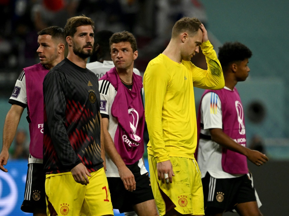 Szene nach der WM-Pleite 2022 gegen Japan (Foto: AFP/SID/INA FASSBENDER)