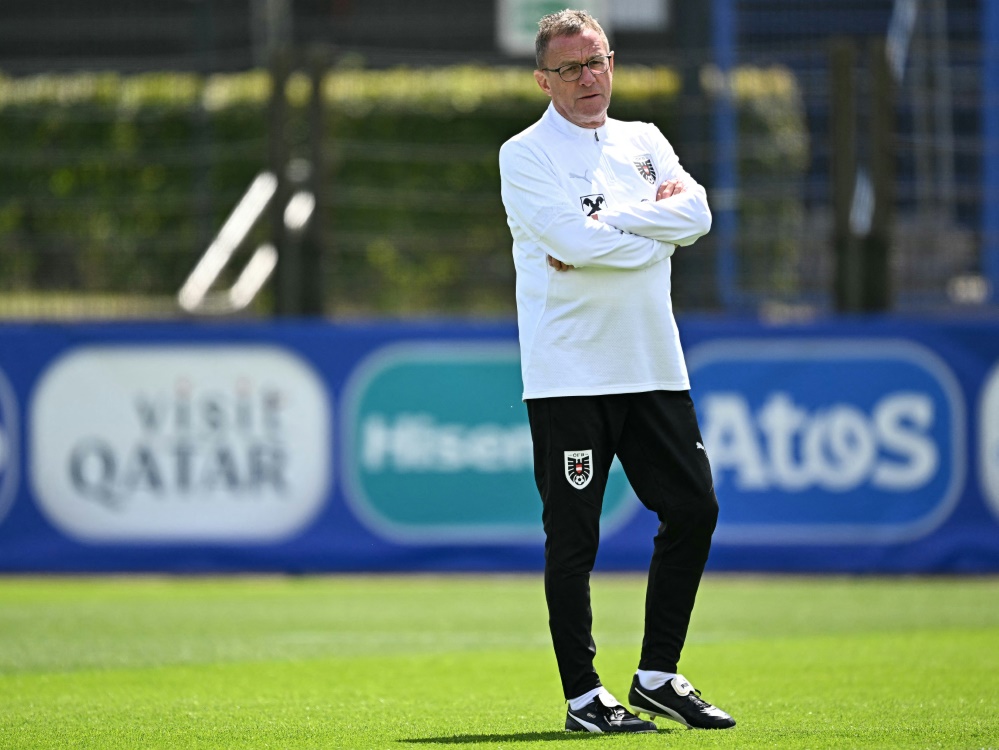 Rangnick und Co. treffen am Montag auf Frankreich (Foto: AFP/SID/GABRIEL BOUYS)