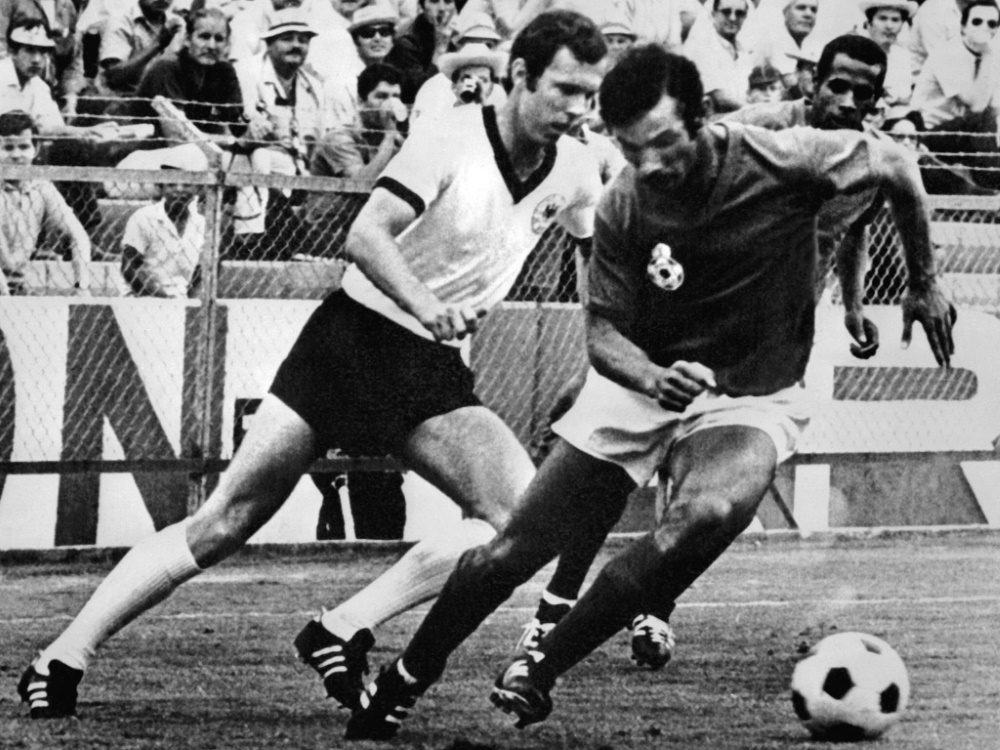 Franz Beckenbauer traf 1966 doppelt gegen die Schweiz (Foto: AFP/SID/STAFF)