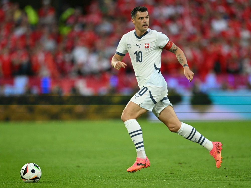 Bei der DFB-Elf im Fokus: Granit Xhaka (Foto: AFP/SID/OZAN KOSE)