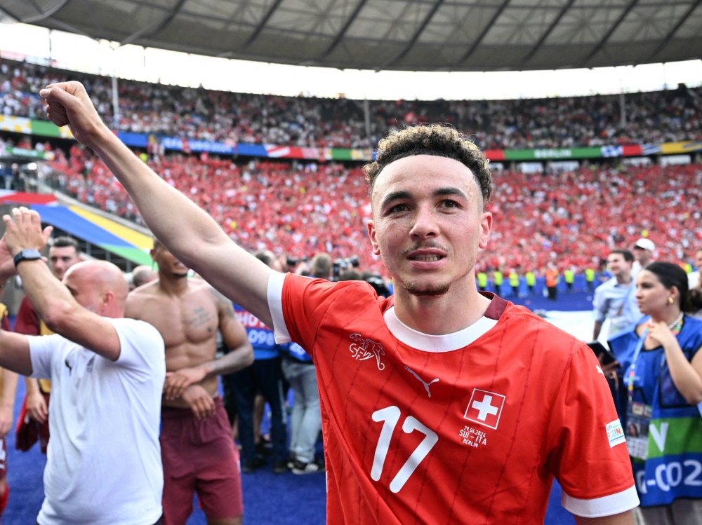 Vargas trifft zum 2:0-Endstand gegen Italien (Foto: AFP/SID/KIRILL KUDRYAVTSEV)