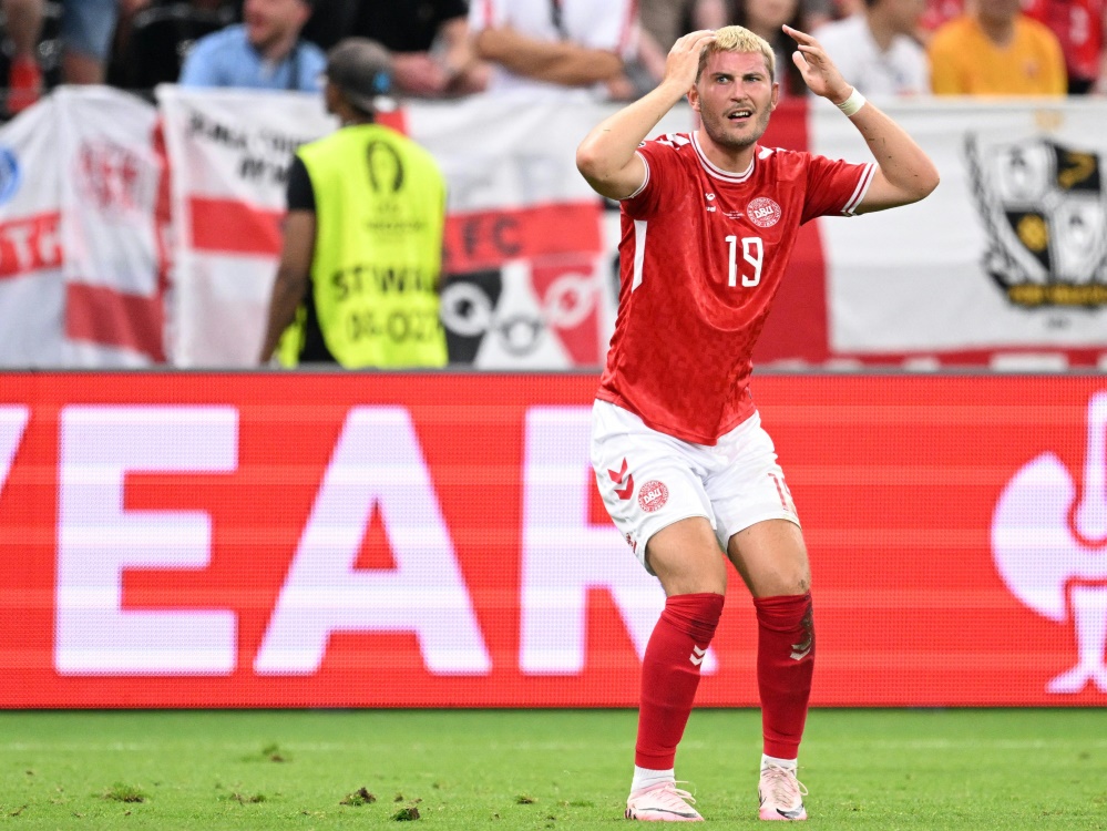 Jonas Wind beim Spiel gegen England (Foto: AFP/SID/KIRILL KUDRYAVTSEV)