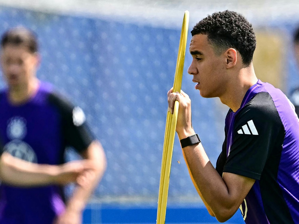 Jamal Musiala beim Training (Foto: AFP/SID/TOBIAS SCHWARZ)