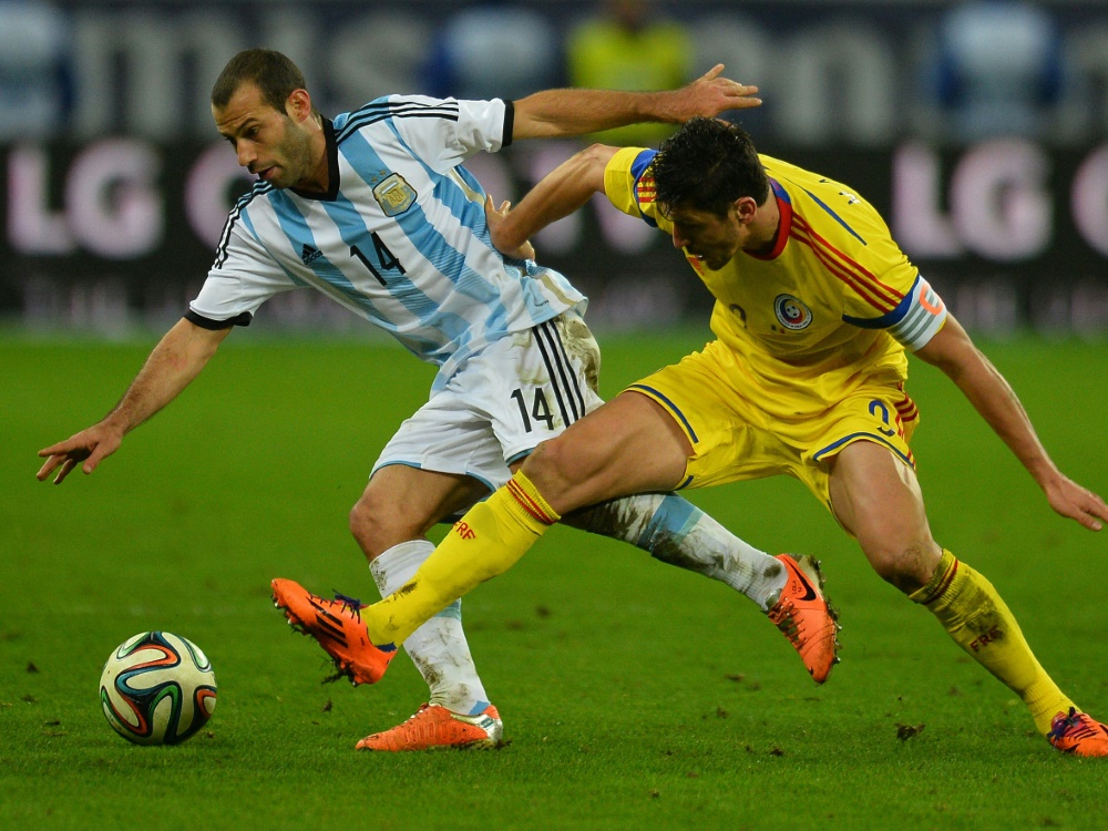 Ciprian Marica (r.) spielte 72 Mal für Rumänien (Foto: AFP/SID/DANIEL MIHAILESCU)