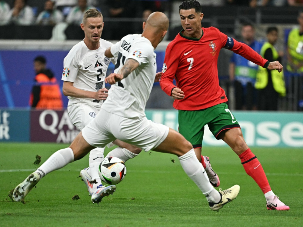 Ronaldo musste in viele intensive Duelle (Foto: AFP/SID/JAVIER SORIANO)