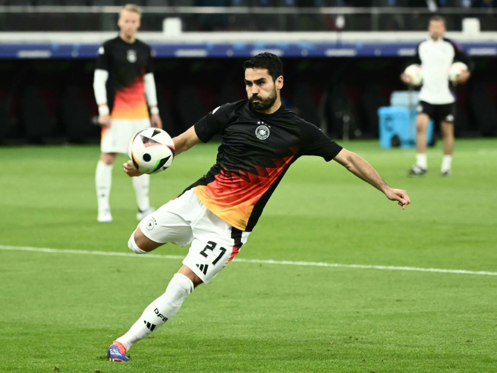 DFB-Kapitän Ilkay Gündogan bei der EM (Foto: AFP/SID/ANGELOS TZORTZINIS)