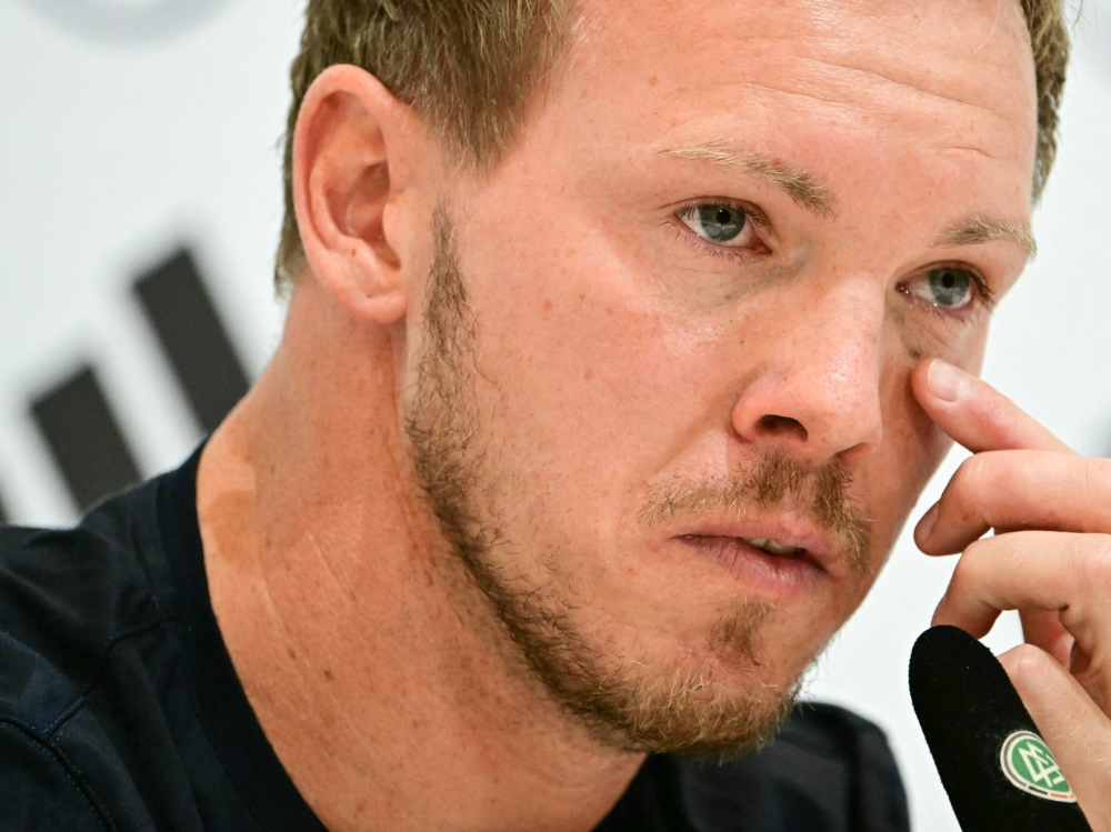 Nagelsmann bei der Abschluss-PK (Foto: AFP/SID/TOBIAS SCHWARZ)