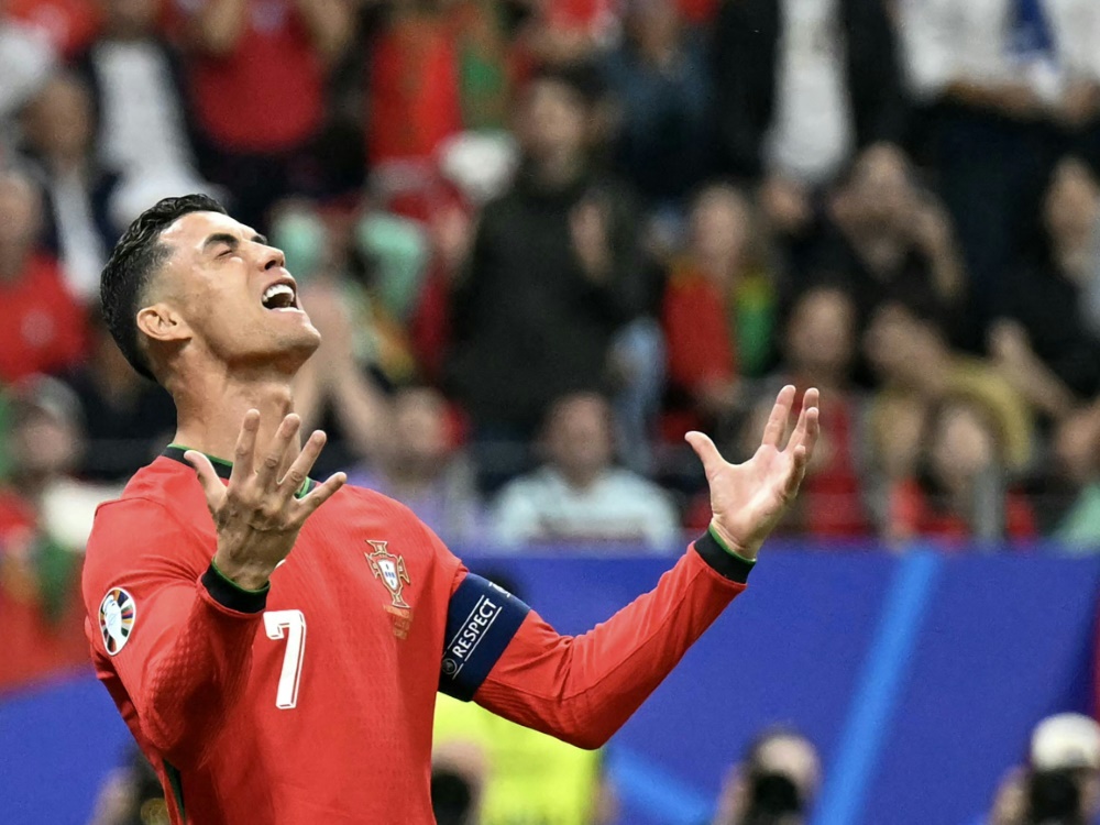 Sehr emotional: Cristiano Ronaldo bei seiner letzten EM (Foto: AFP/SID/PATRICIA DE MELO MOREIRA)