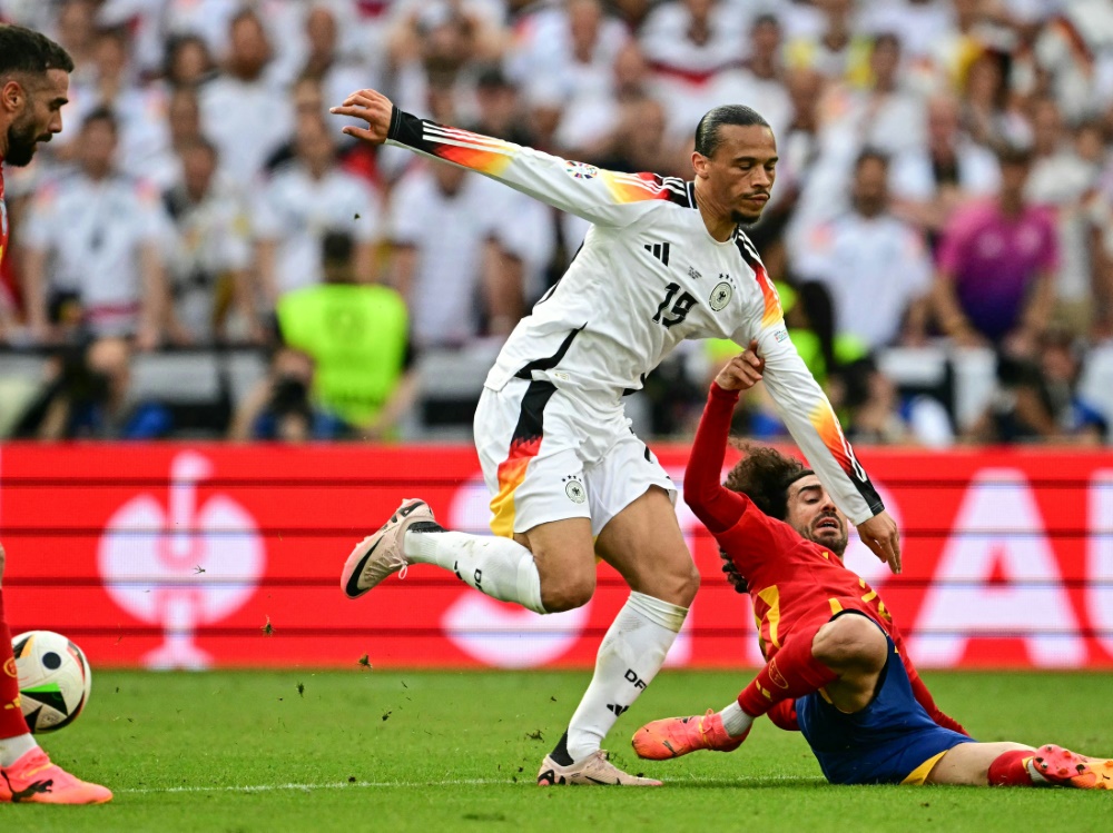 Leroy Sane beim Spiel gegen Spanien (Foto: AFP/SID/TOBIAS SCHWARZ)