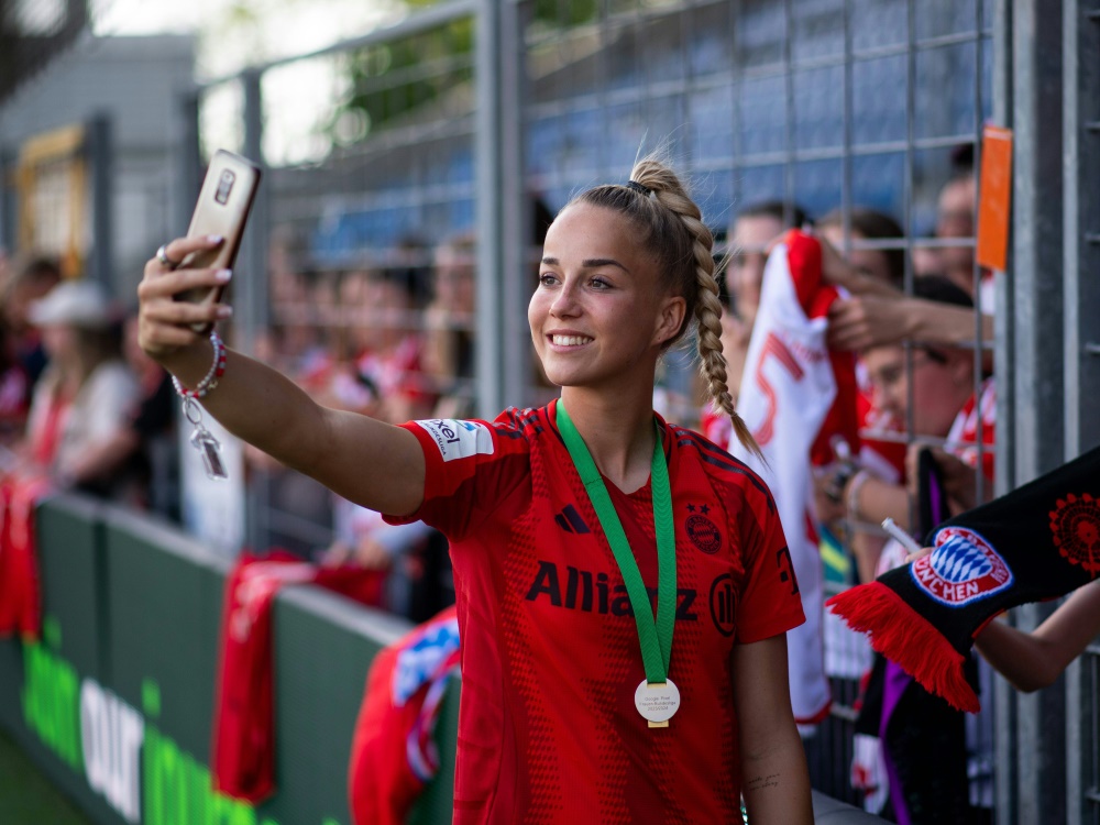 Bleibt bei den Bayern: Giulia Gwinn (Foto: www.imago-images.de/www.imago-images.de/SID/IMAGO/Eibner-Pressefoto/Memmler)