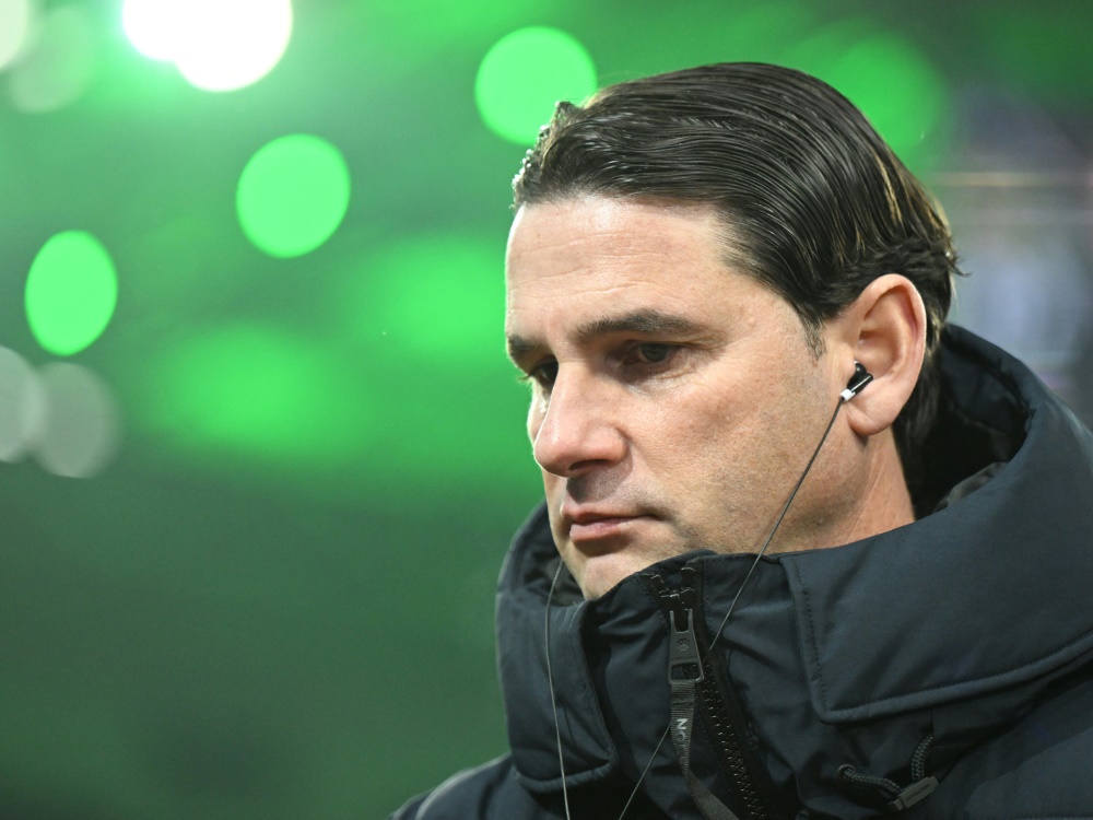 Gerardo Seoane ist seit einem Jahr Borussia-Trainer (Foto: AFP/SID/INA FASSBENDER)