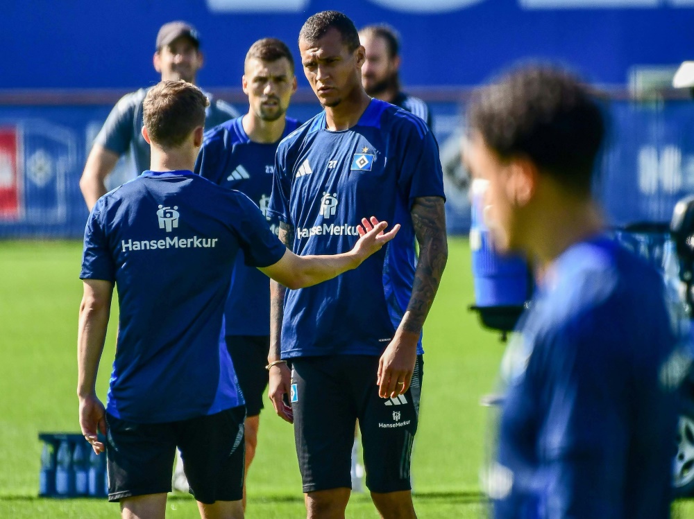 HSV-Neuzugang Davie Selke (m.) (Foto: IMAGO/Oliver Ruhnke/IMAGO/Oliver Ruhnke/SID/IMAGO/Oliver Ruhnke)