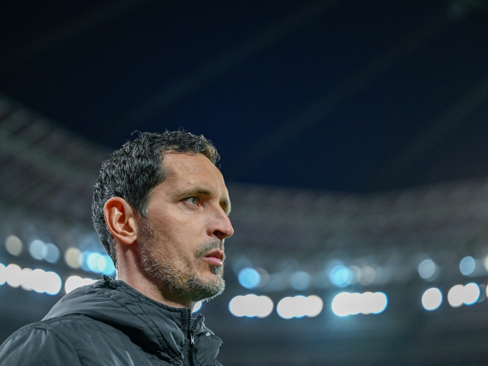 Eintracht-Trainer Dino Toppmöller (Foto: AFP/SID/SASCHA SCHUERMANN)