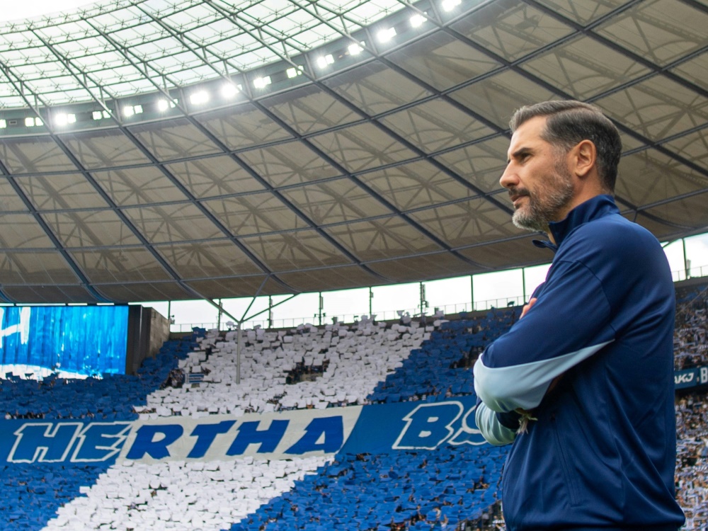 Soll Hertha nach oben führen: Cristian Fiel (Foto: www.imago-images.de/www.imago-images.de/SID/IMAGO/Sebastian Räppold/Matthias Koch)