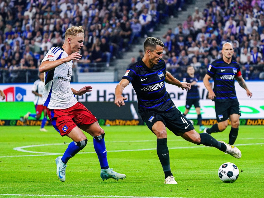 Der HSV vergab eine lange Führung (Foto: www.imago-images.de/www.imago-images.de/SID/IMAGO/Eibner-Pressefoto/Marcel von Fehrn)