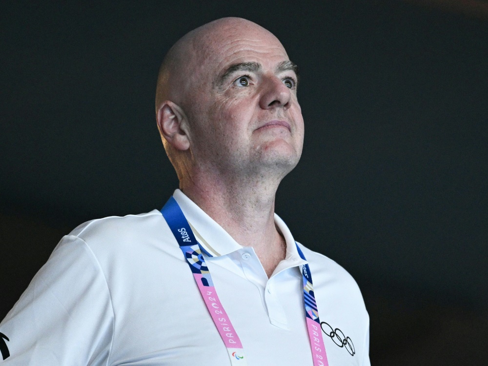 FIFA-Präsident Gianni Infantino bei Olympia (Foto: AFP/SID/Oli SCARFF)