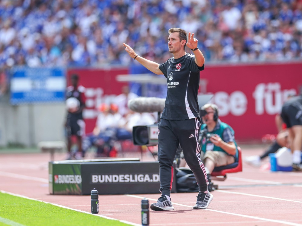 FCN-Trainer Miroslav Klose (Foto: www.imago-images.de/www.imago-images.de/SID/IMAGO/Tim Rehbein/RHR-FOTO)