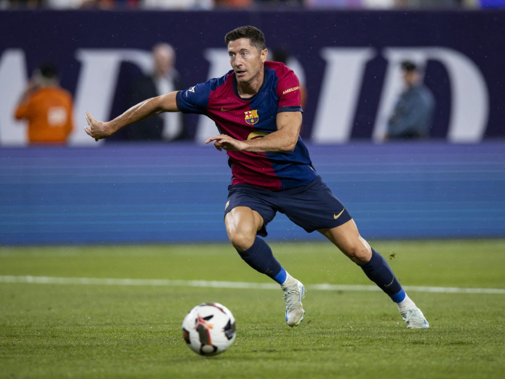 Robert Lewandowski geht optmistisch in die Saison (Foto: GETTY IMAGES NORTH AMERICA/AFP/SID/IRA L. BLACK)