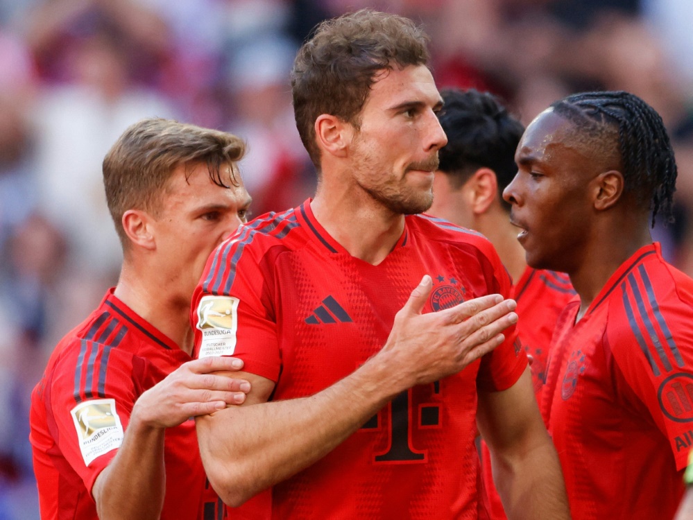 Leon Goretzka nach seinem Tor im Test gegen Tottenham (Foto: AFP/SID/MICHAELA STACHE)