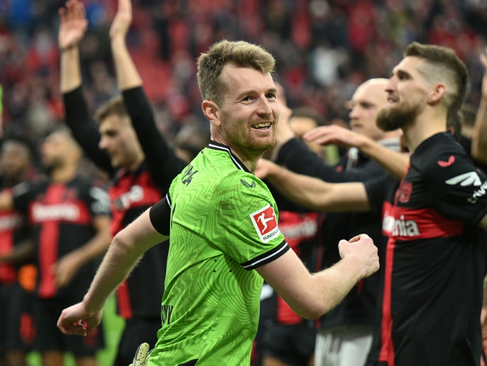 Lukas Hradecky steht im Tor (Foto: AFP/SID/INA FASSBENDER)