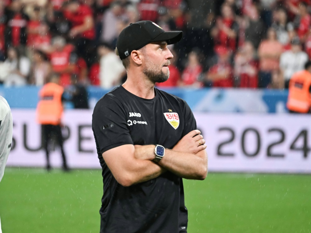 VfB-Trainer Sebastian Hoeneß (Foto: IMAGO/Jan Hübner/IMAGO/Jan Hübner/SID/IMAGO/Gerhard Schultheiß)